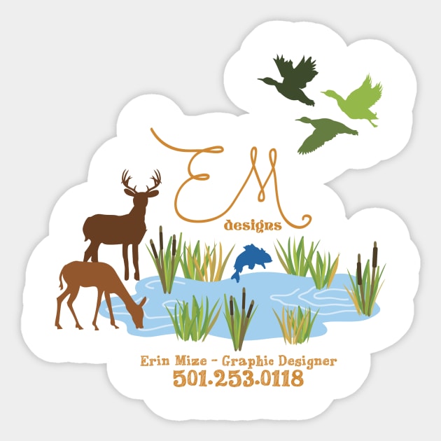 Erin Mize Designs Great Outdoors Sticker by erinmizedesigns